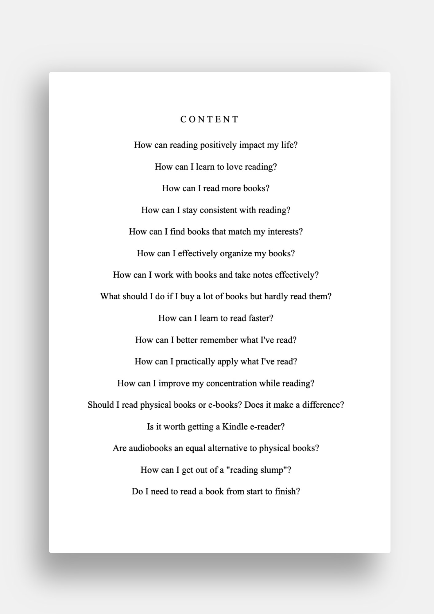 Reading Journal