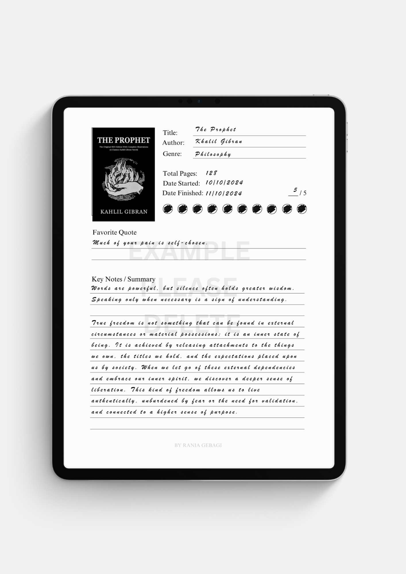 Reading Journal