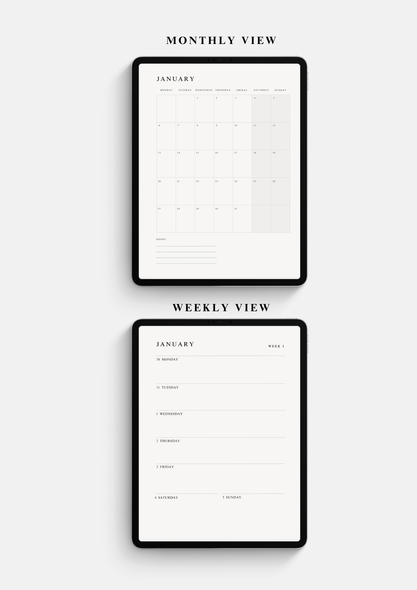 Digital Planner for Goals, Habits, and Organization