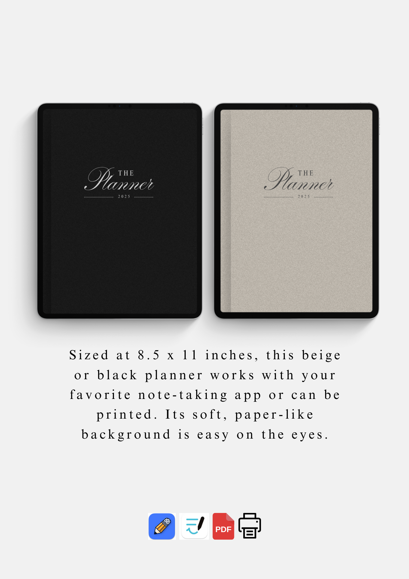 Digital Planner for Goals, Habits, and Organization