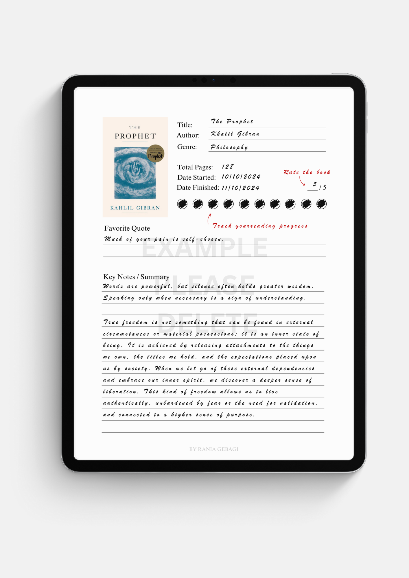 Reading Journal
