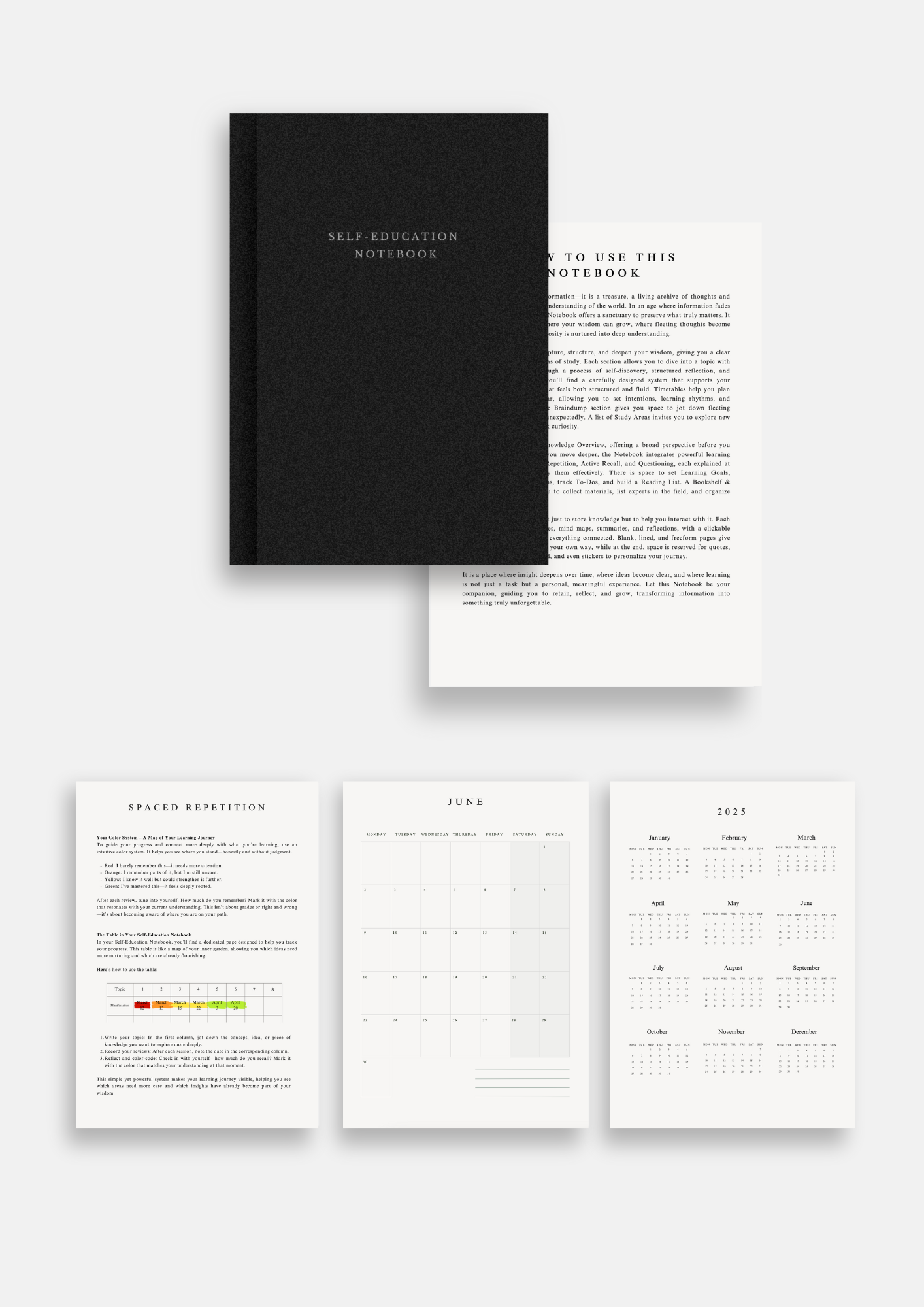 The Self-Education Notebook for Lifelong Learners & Curious Minds