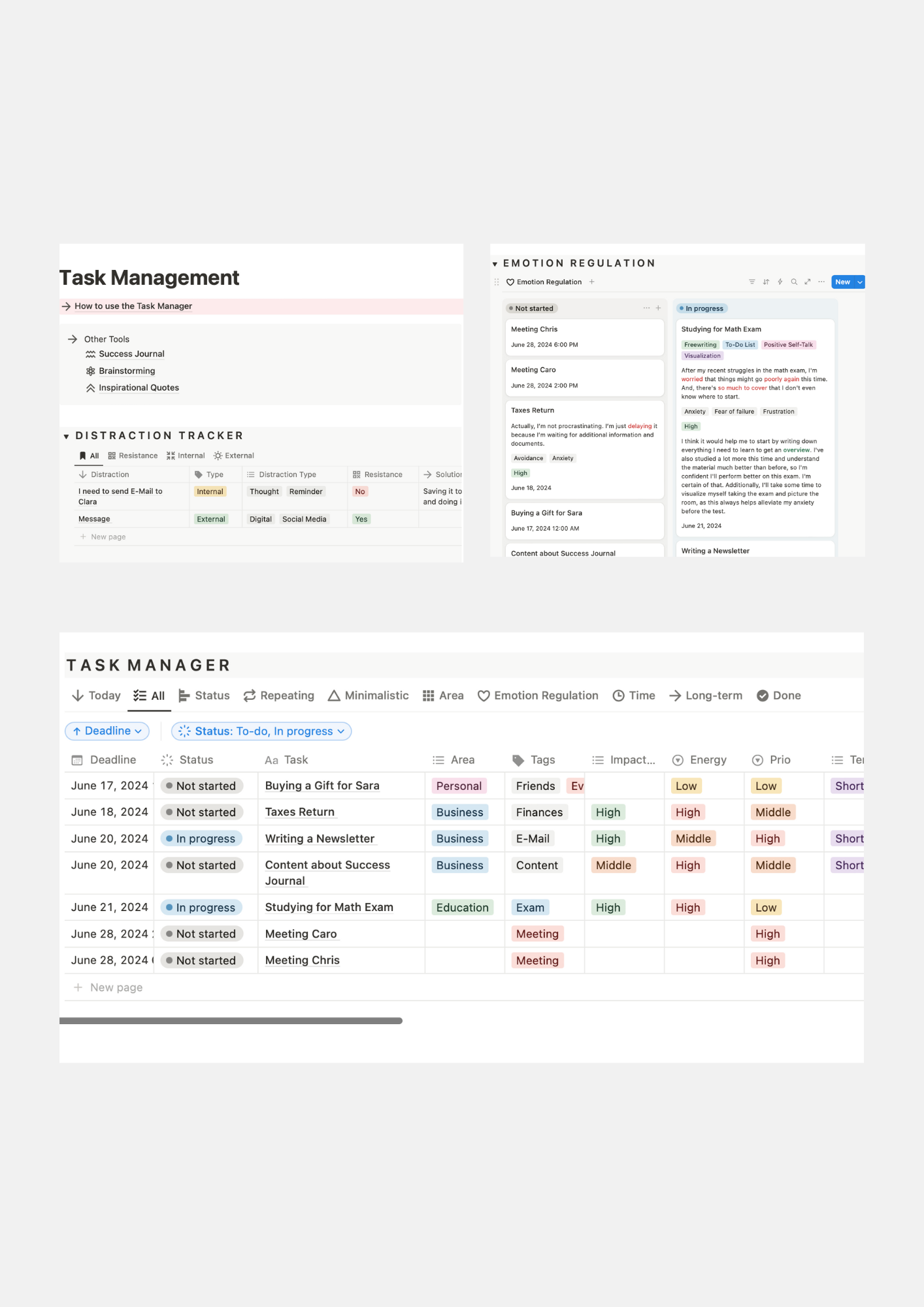 Task Manager for Procrastinators