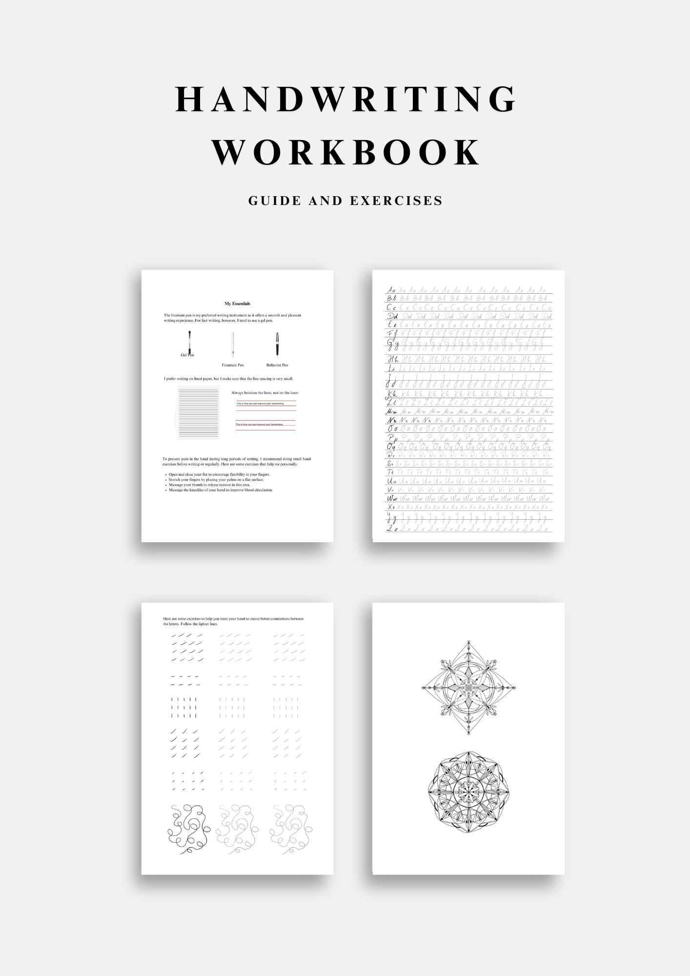 Handwriting Practice Sheets Fundamentals