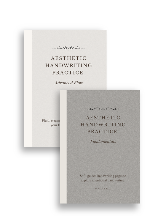 Aesthetic Handwriting Practice - Fundamentals + Advanced Flow